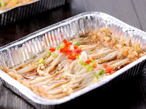 港闸锡纸烤金针菇